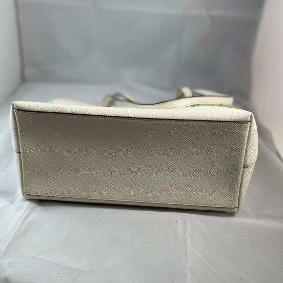 Coach City Zip TopChalk crossgrain Leather Tote - Picture 6 of 9
